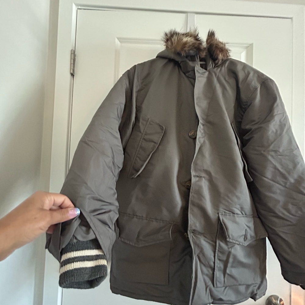 Men’s / Women’s Heavy Duty Insulated Coat • Medium • Grey • - Picture 3 of 11